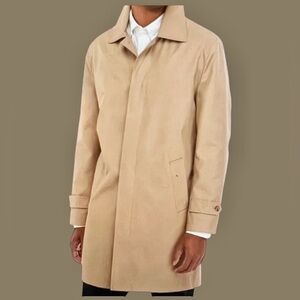 BANANA REPUBLIC Vintage 100% Cotton Unlined Khaki Trench Coat | Men’s Size Small